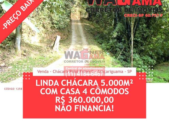 #1258 - Chácara para Venda em Araçariguama - SP - 1