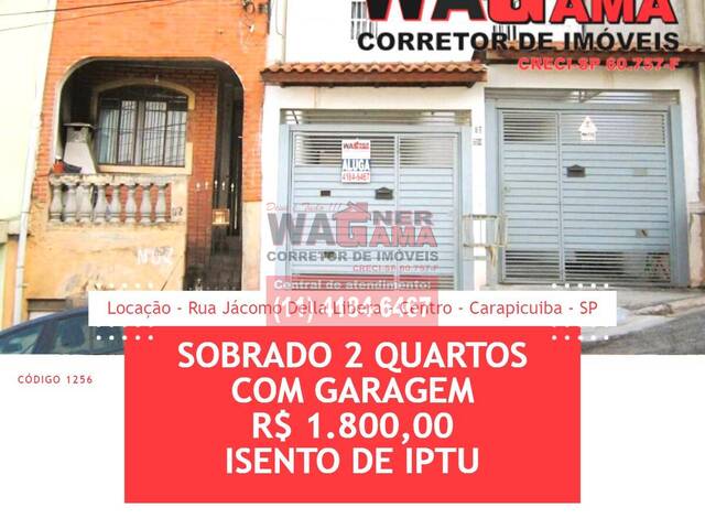 #1256 - Sobrado para Locação em Carapicuíba - SP - 1