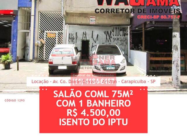 #1293 - Salão Comercial para Locação em Carapicuíba - SP - 1