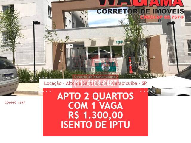 #1297 - Apartamento para Locação em Carapicuíba - SP - 1