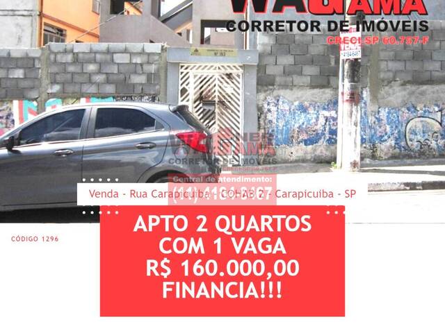 #1296 - Apartamento para Venda em Carapicuíba - SP - 1
