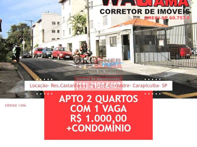 #1306 - Apartamento para Locação em Carapicuíba - SP - 1