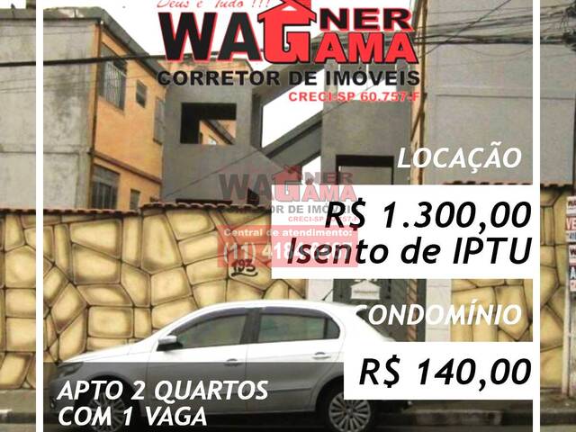 #1338 - Apartamento para Locação em Carapicuíba - SP - 1