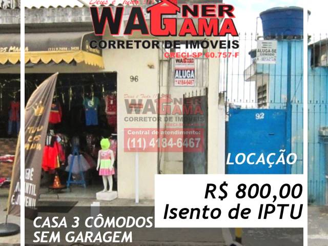 #1366 - Casa para Locação em Carapicuíba - SP - 1