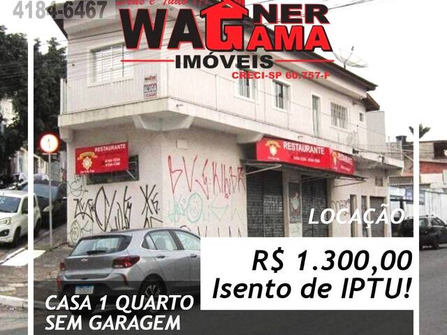 #1383 - Casa para Locação em Carapicuíba - SP - 1