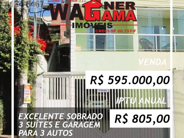 #1385 - Sobrado para Venda em Carapicuíba - SP