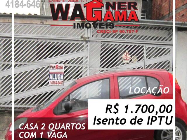 #1395 - Casa para Locação em Carapicuíba - SP