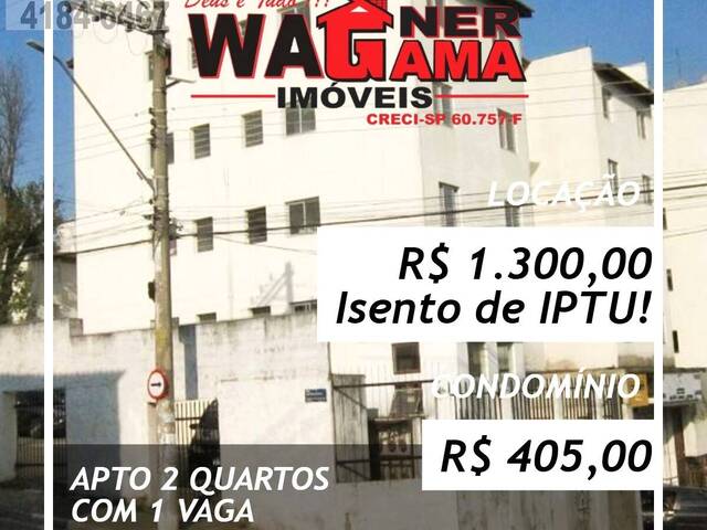 #1399 - Apartamento para Locação em Carapicuíba - SP