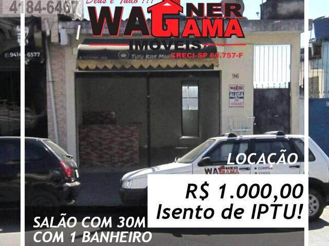 #1402 - Salão Comercial para Locação em Carapicuíba - SP